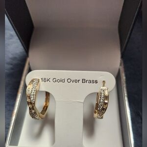 AND NOW THIS EARRINGS, NEW, GOLDTONE